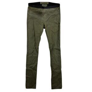 Helmut Lang‎ Pants Women’s Olive Green Skinny Stretch Tencel Pull-On Casual 29W